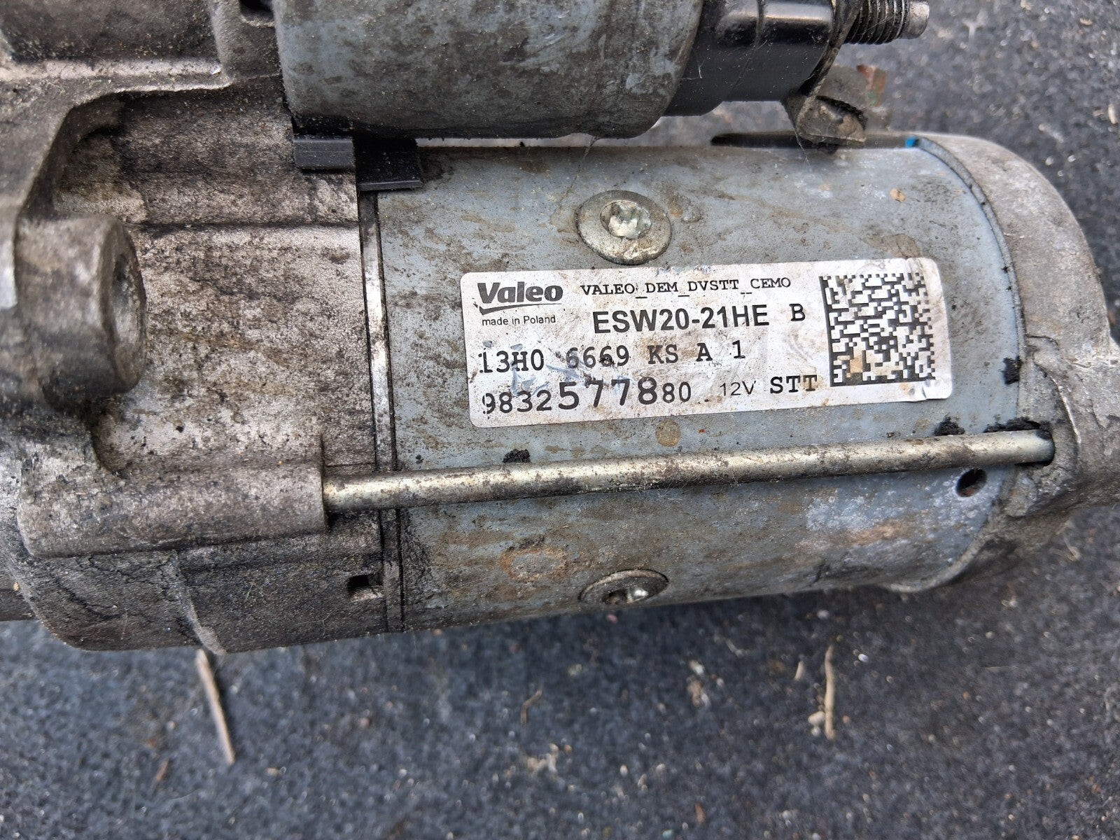 2021 CITROEN BERLINGO K9 MK3 1.5 DIESEL STARTER MOTOR 9832577880