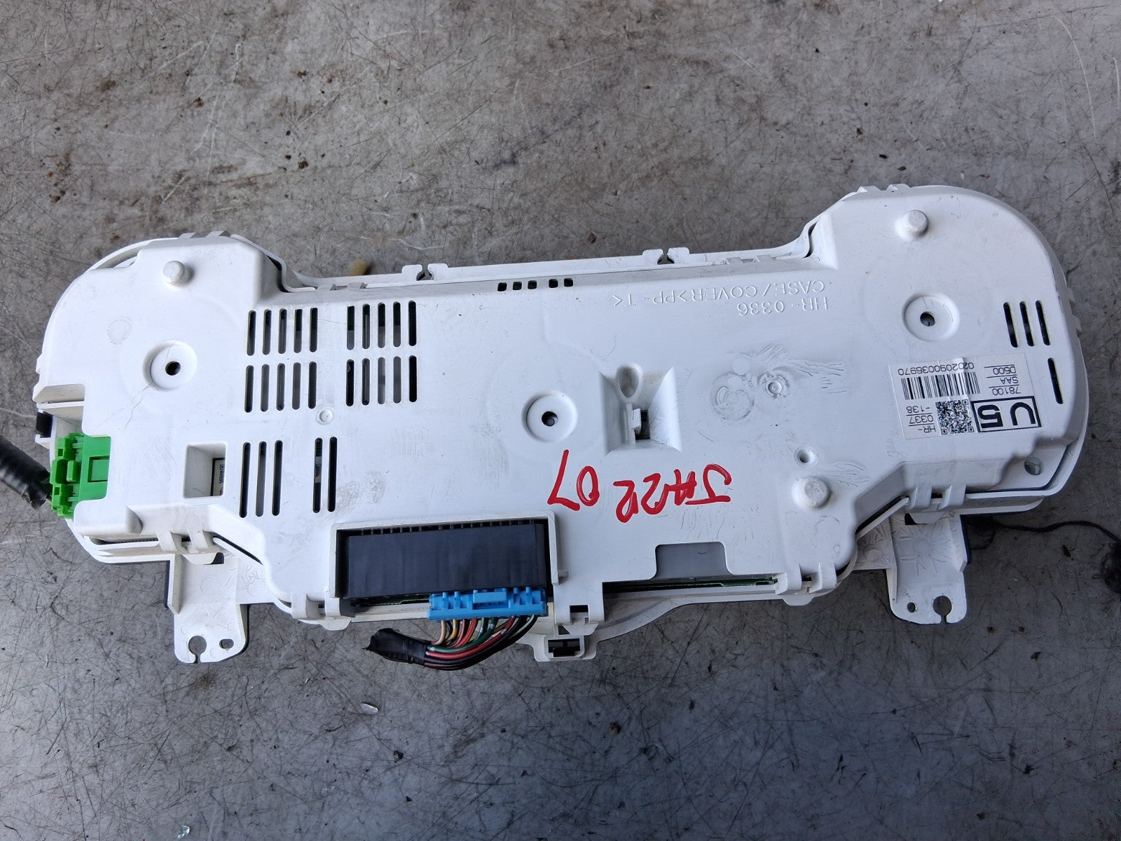 2007 HONDA JAZZ MK2 SPEEDO SPEEDOMETER INSTRUMENT CLUSTER 78100SAAD500