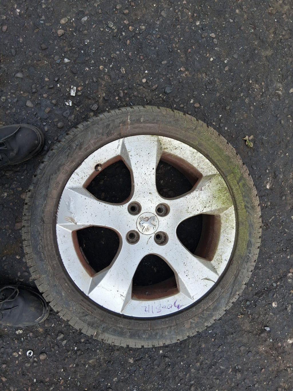 2012 PEUGEOT 3008 MK1 17 INCH ALLOY WHEEL WITH TYRE 225/50R17