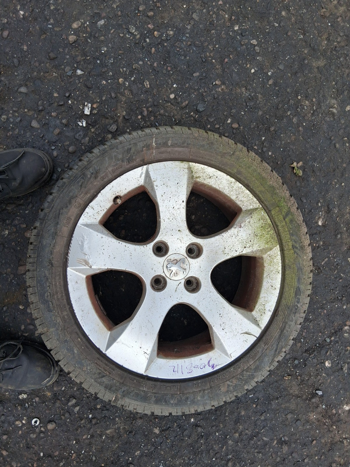 2012 PEUGEOT 3008 MK1 17 INCH ALLOY WHEEL WITH TYRE 225/50R17