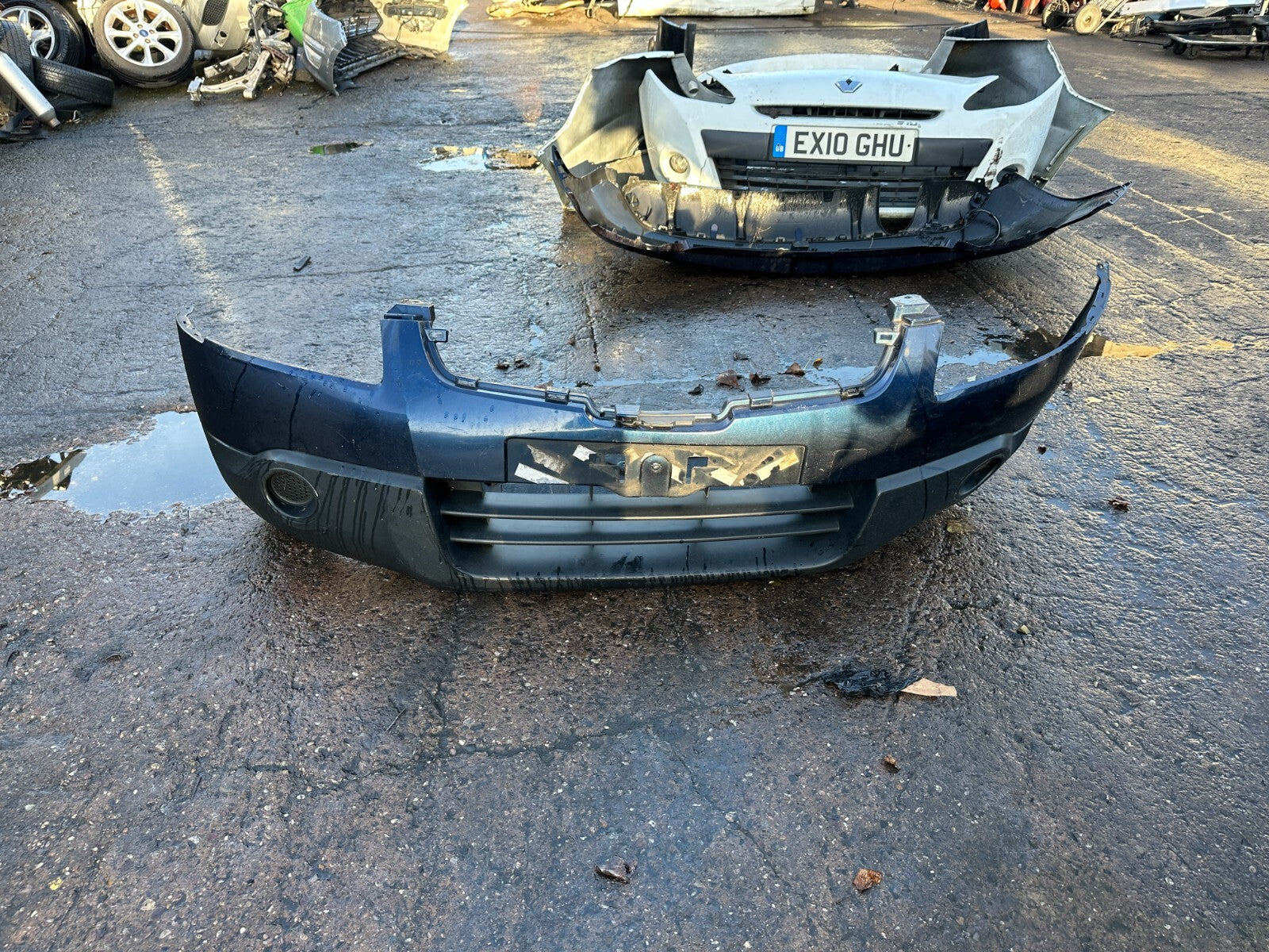 NISSAN QASHQAI J10 2009 PREFACELIFT FRONT COMPLETE BUMPER BLUE