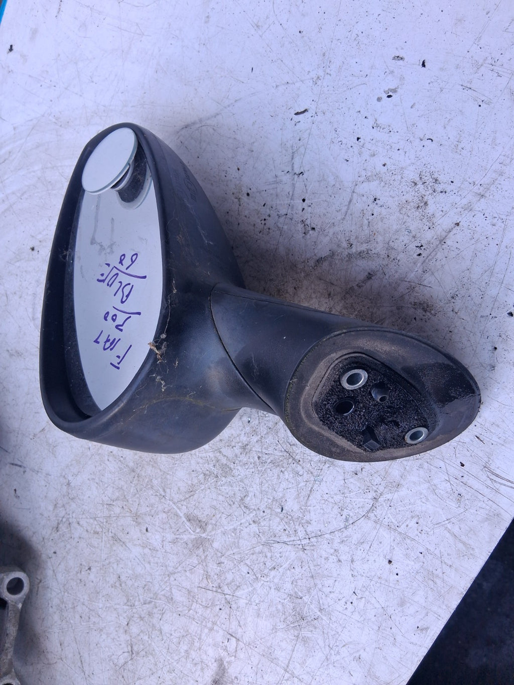 2010 FIAT 500 LOUNGE MK1 OSF DRIVER SIDE FRONT RIGHT WING MIRROR BLACK