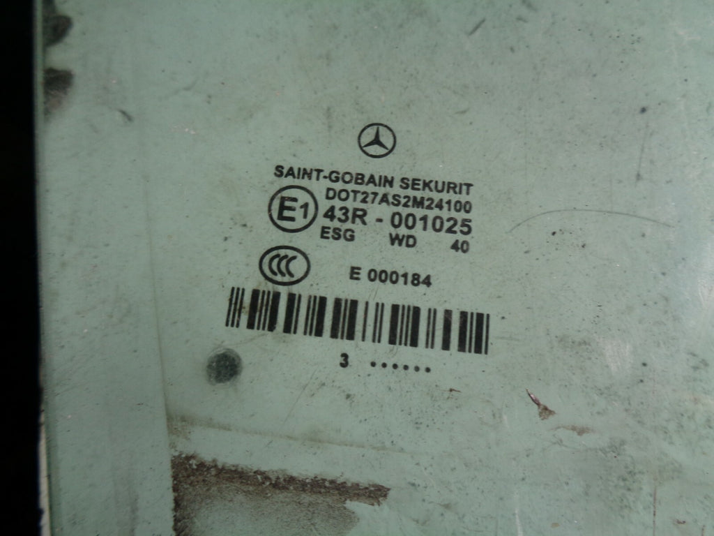 MERCEDES BENZ 2003 W211 OSF DRIVER SIDE FRONT DOOR WINDOW GLASS E143R001025