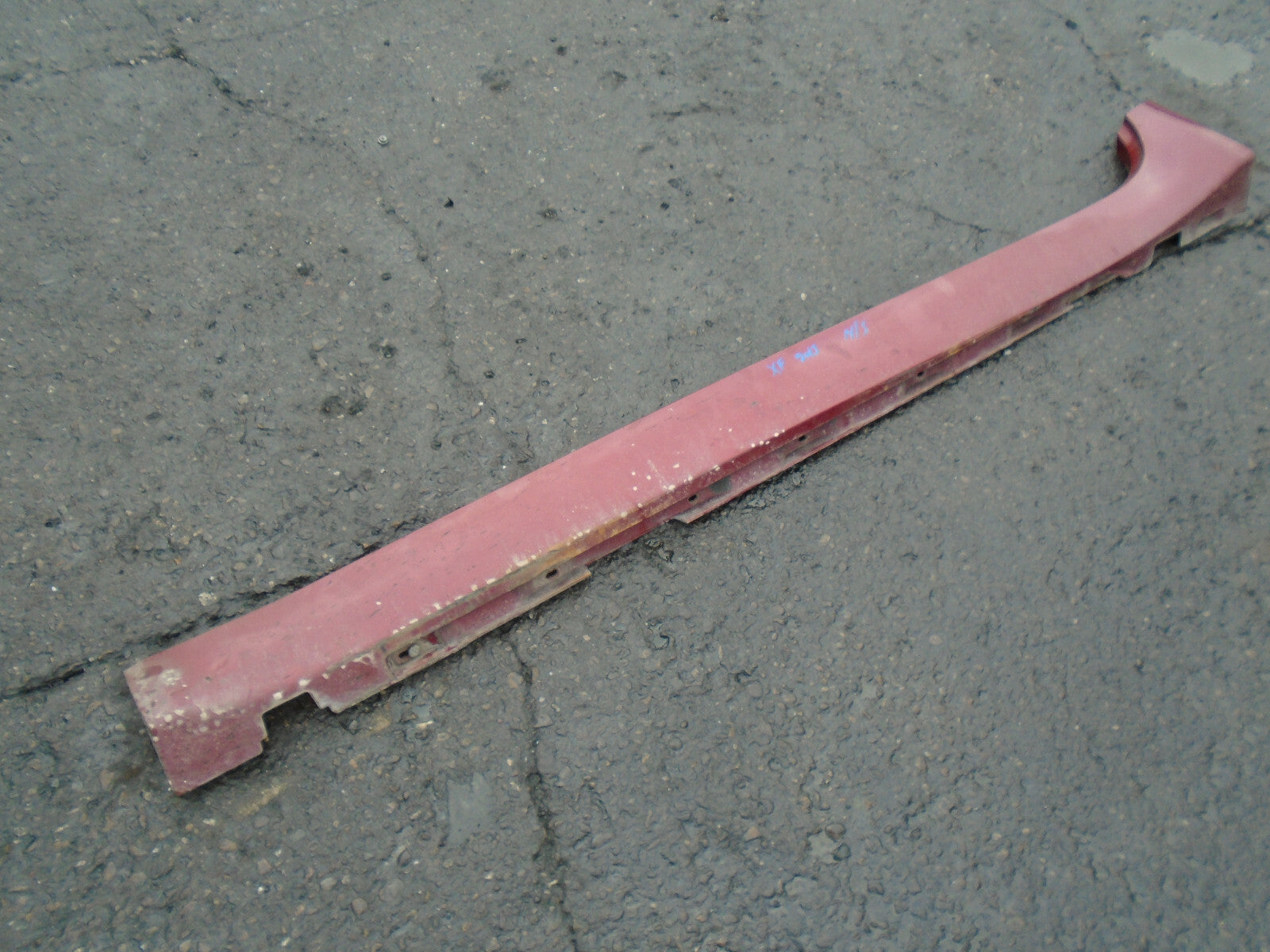 JAGUAR XF FACELIFT 2013 NS PASSENGER SIDE SKIRT VALANCE IN RED CAJ