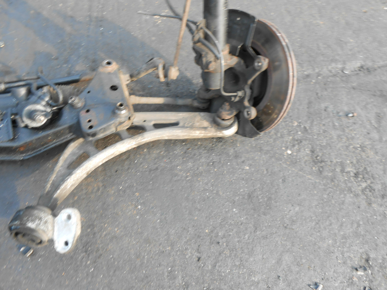 BMW 3 SERIES E46 2004 320d 2.0 TD FRONT CRADLE LEGS SHOCKS HUBS & STEERING RACK