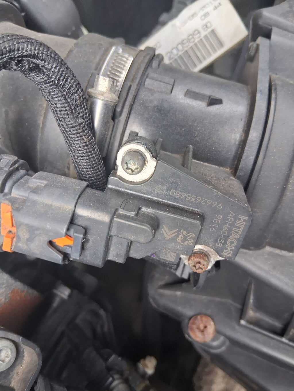 2019 CITROEN DISPATCH MK3 2.0 DIESEL AIR FILTER BOX WITH MAF SENSOR 9662635680