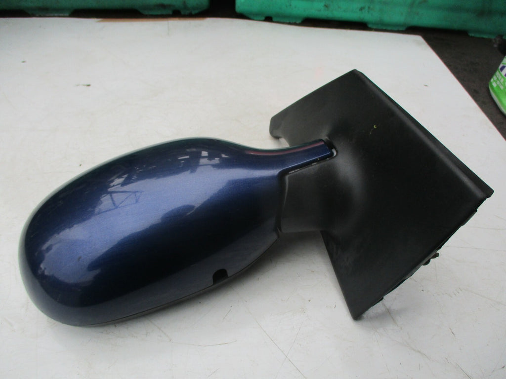RENAULT SCENIC MK1 2003 OS DRIVER SIDE ELECTRIC DOOR WING MIRROR DARK BLUE
