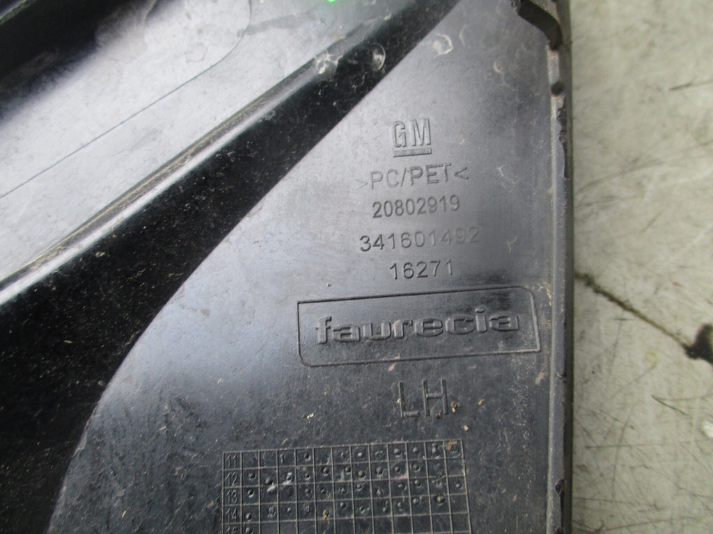 2012 VAUXHALL ZAFIRA FRONT LEFT BUMPER GRILL 20802919