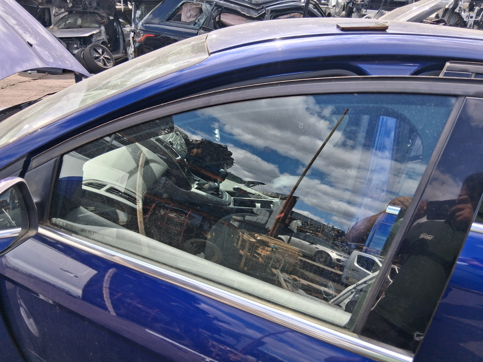 2015 FORD FOCUS MK3 HATCHBACK NSF PASSENGER SIDE FRONT WINDOW GLASS