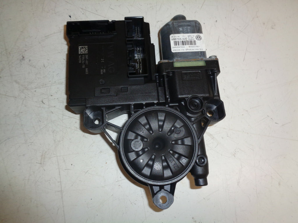 VW VOLKSWAGEN PASSAT B7 2014 NS PASSENGER SIDE FRONT DOOR WINDOW MOTOR 988703320