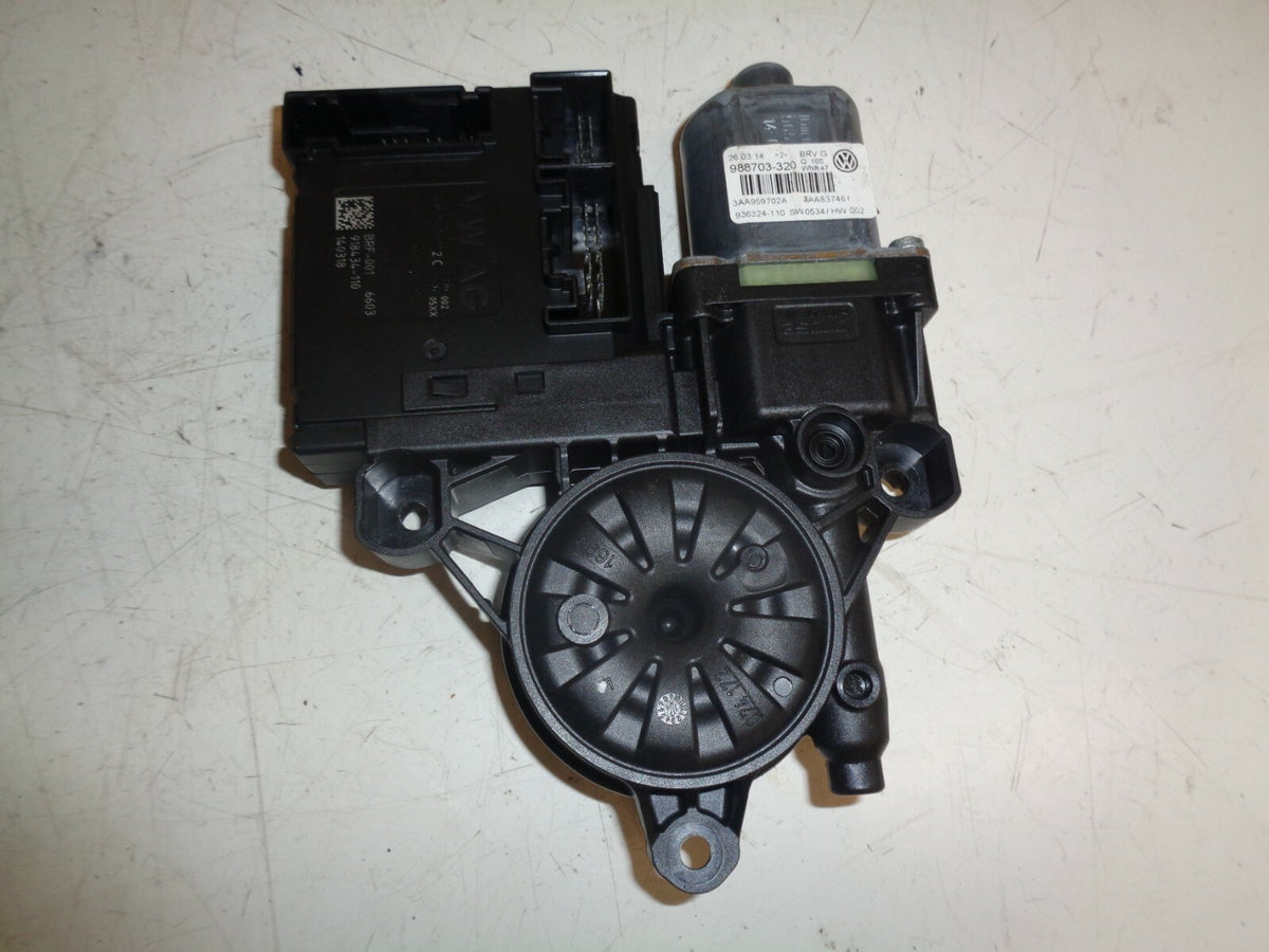 VW VOLKSWAGEN PASSAT B7 2014 NS PASSENGER SIDE FRONT DOOR WINDOW MOTOR 988703320
