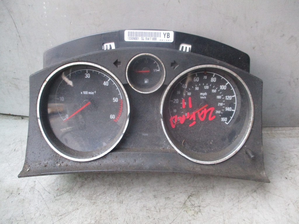 VAUXHALL ZAFIRA B 2010 1.7 DIESEL SPEEDOMETER INSTRUMENT CLUSTER 13309001