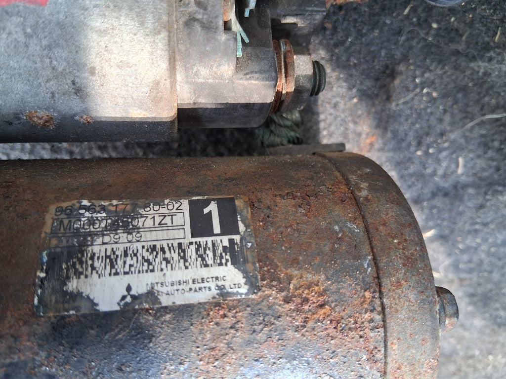 2007 PEUGEOT 207 1.4 PETROL STARTER MOTOR 9656317780