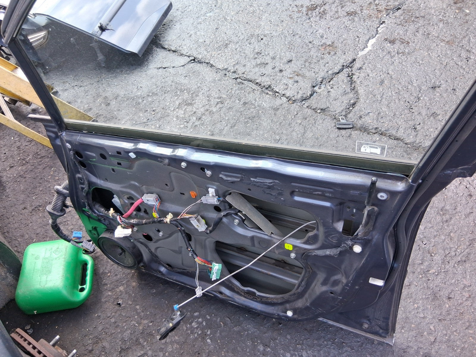 2007 HONDA JAZZ MK2 OSF DRIVER SIDE FRONT RIGHT BARE DOOR BLUE
