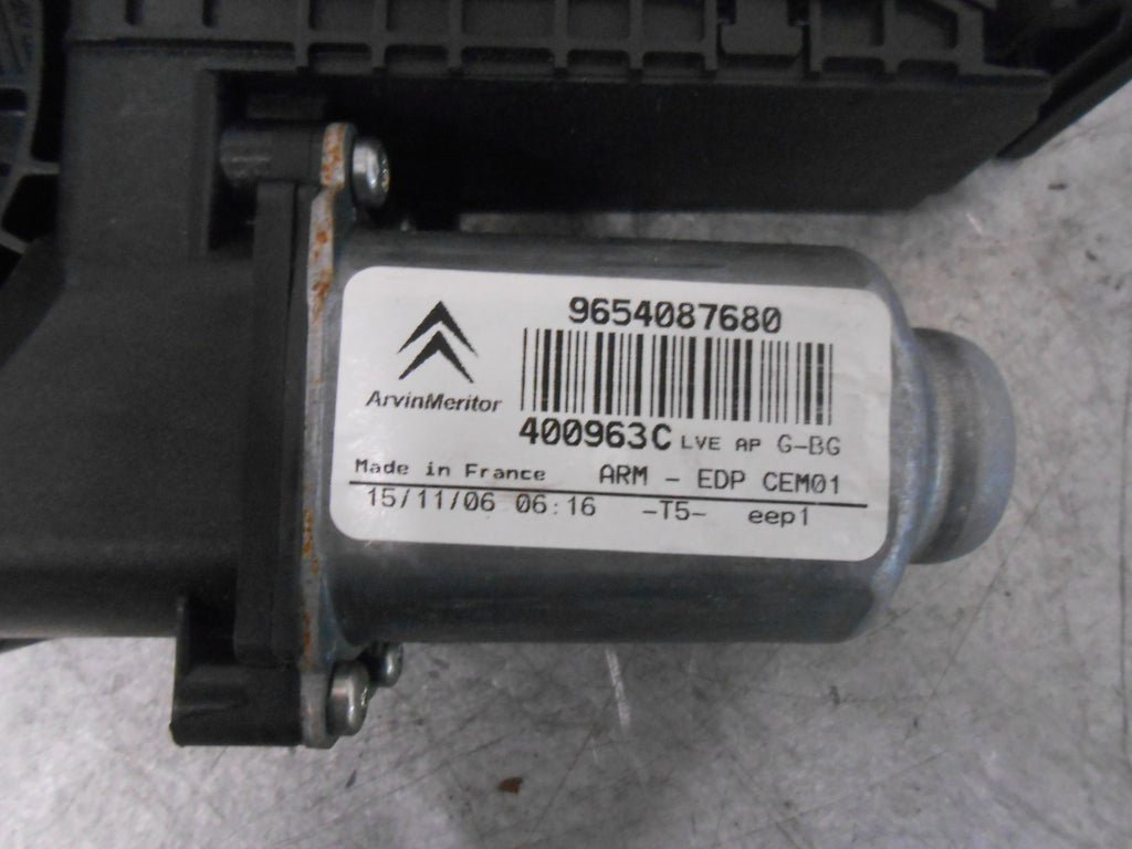 CITROEN C4 PICASSO MK1 2007 NSF PASSENGER FRONT WINDOW MOTOR 9654087680 400963C