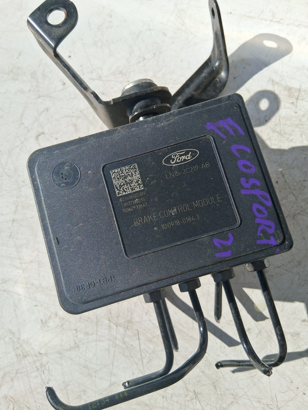 2021 FORD ECOSPORT 71 ABS PUMP AND MODULE LN152C219AB