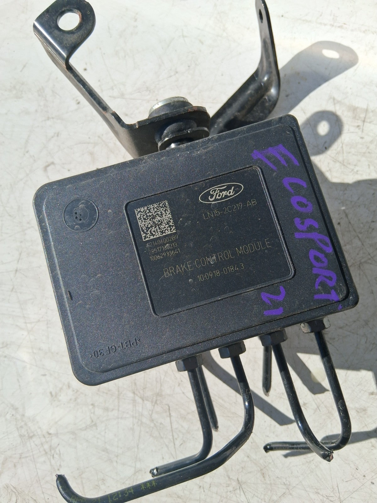 2021 FORD ECOSPORT 71 ABS PUMP AND MODULE LN152C219AB