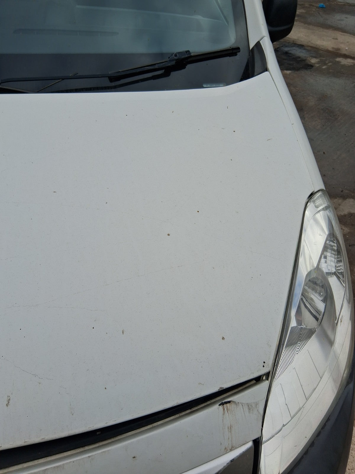 2017 PEUGEOT PARTNER MK2 FRONT BONNET HOOD PANEL WHITE