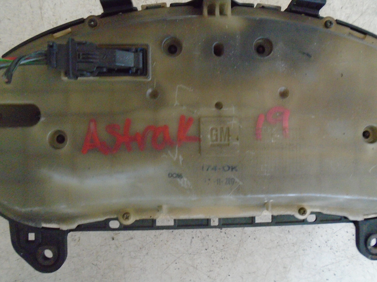 VAUXHALL ASTRA K 2019 INSTRUMENT CLUSTER SPEEDOMETER 39102858
