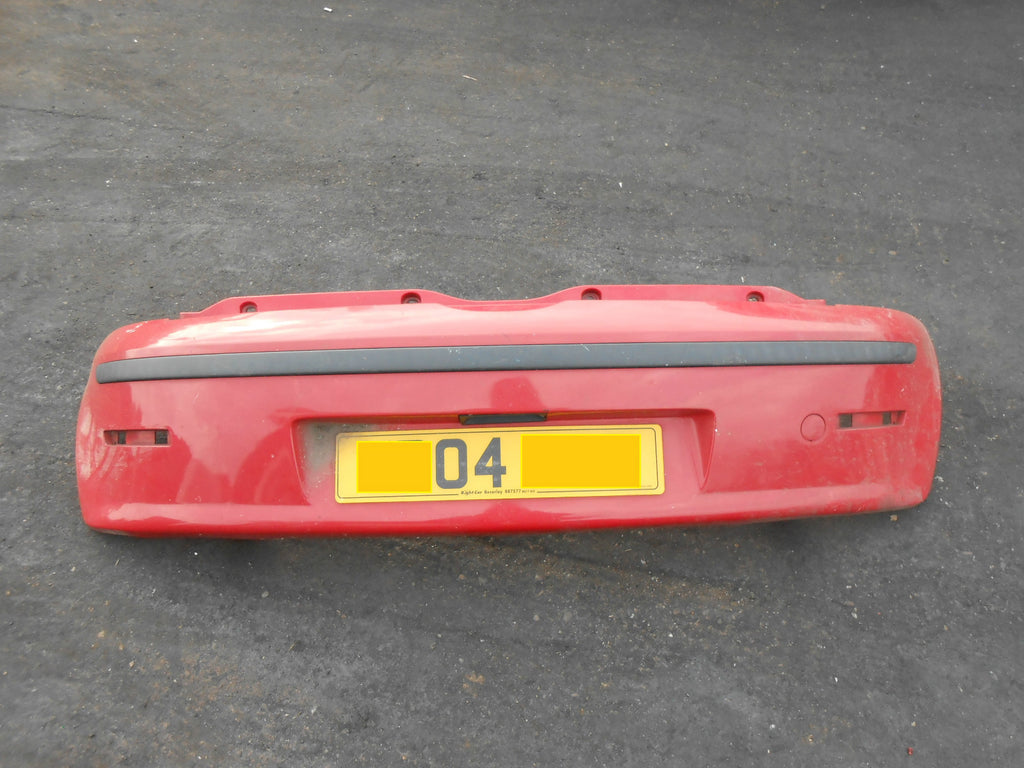 FIAT PUNTO MK2 2004 FACELIFT REAR BACK PLASTIC BUMPER RED