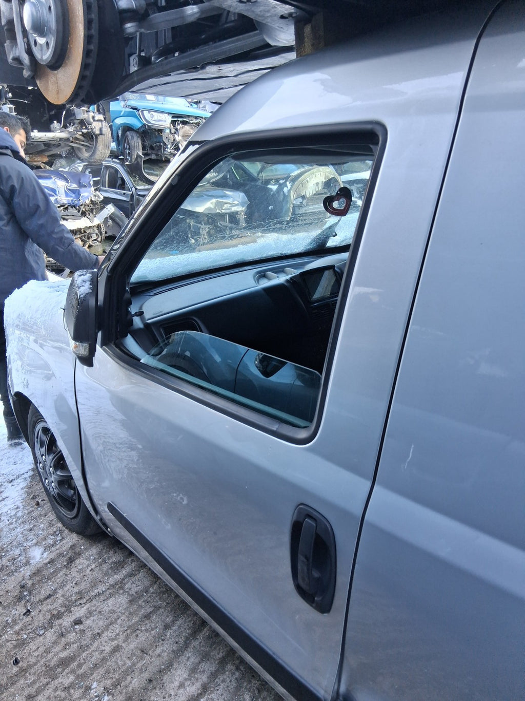 2015 VAUXHALL COMBO D NSF PASSENGER SIDE FRONT LEFT BARE DOOR SILVERFISH 612A