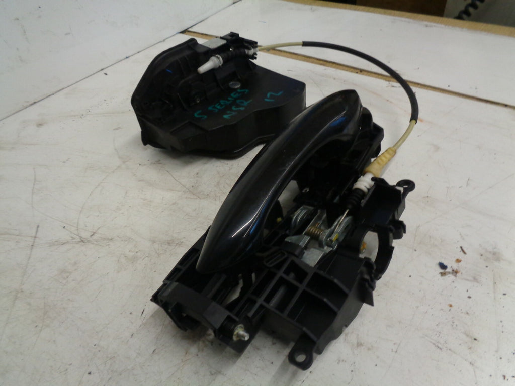 BMW 5 SERIES 2012 F10 NSR PASSENGER REAR LOCK MECHANISM WITH EXTERIOR HANDLE