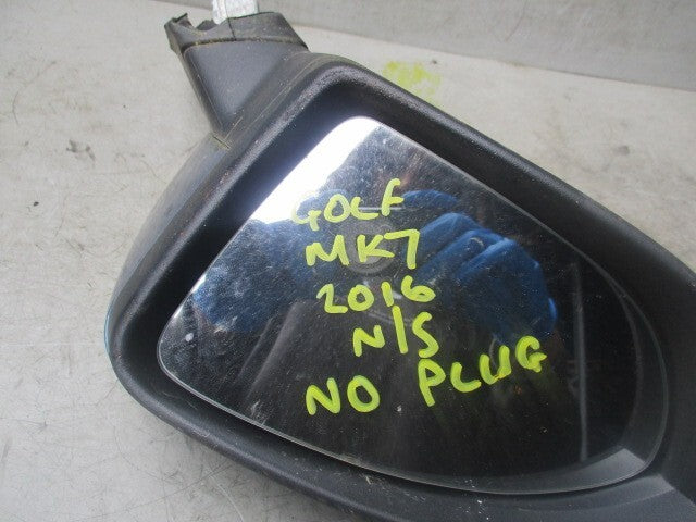 2016 VOLKSWAGEN GOLF NS PASSENGER SIDE WING MIRROR WITHOUT A PLUG 021277