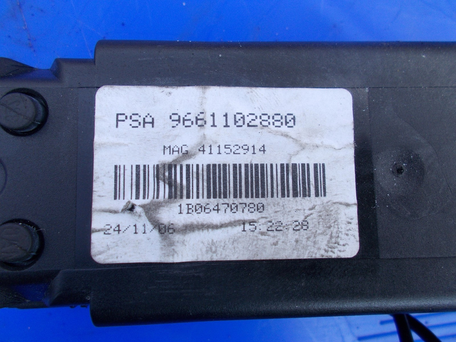 2006 PEUGEOT 407 RADIO ANTENNA MODULE 9661102880