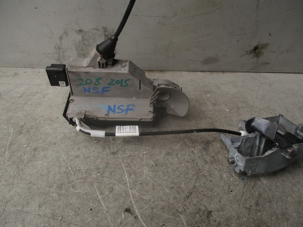 2015 PEUGEOT 208 5 DOOR NSF PASSENGER FRONT DOOR LOCK MECHANISM