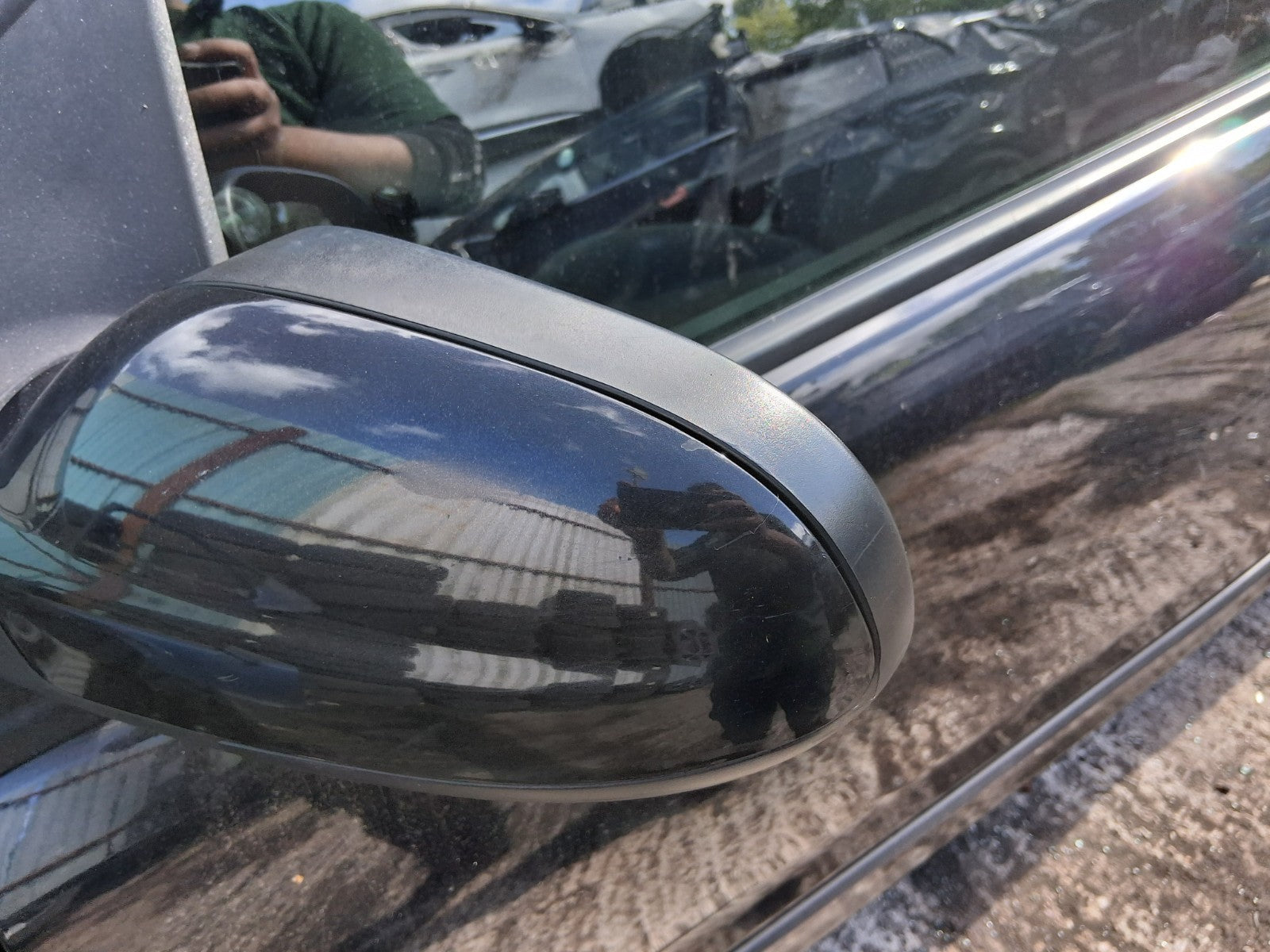 2011 VW VOLKSWAGEN FOX 3 DOOR NS PASSENGER SIDE FRONT LEFT WING MIRROR BLACK