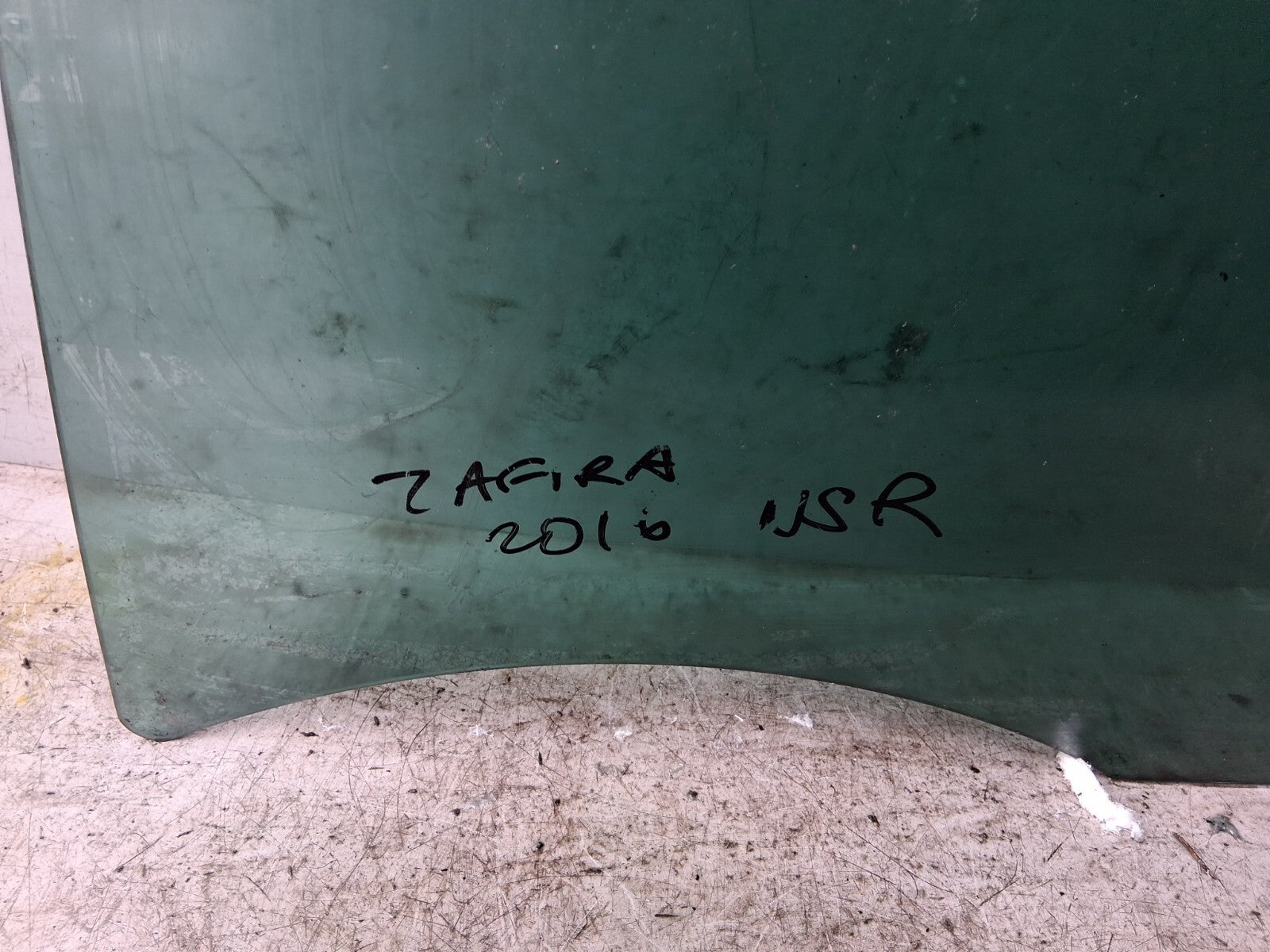 VAUXHALL ZAFIRA C 2016 NSR PASSENGER SIDE REAR LEFT WINDOW GLASS 43R002092