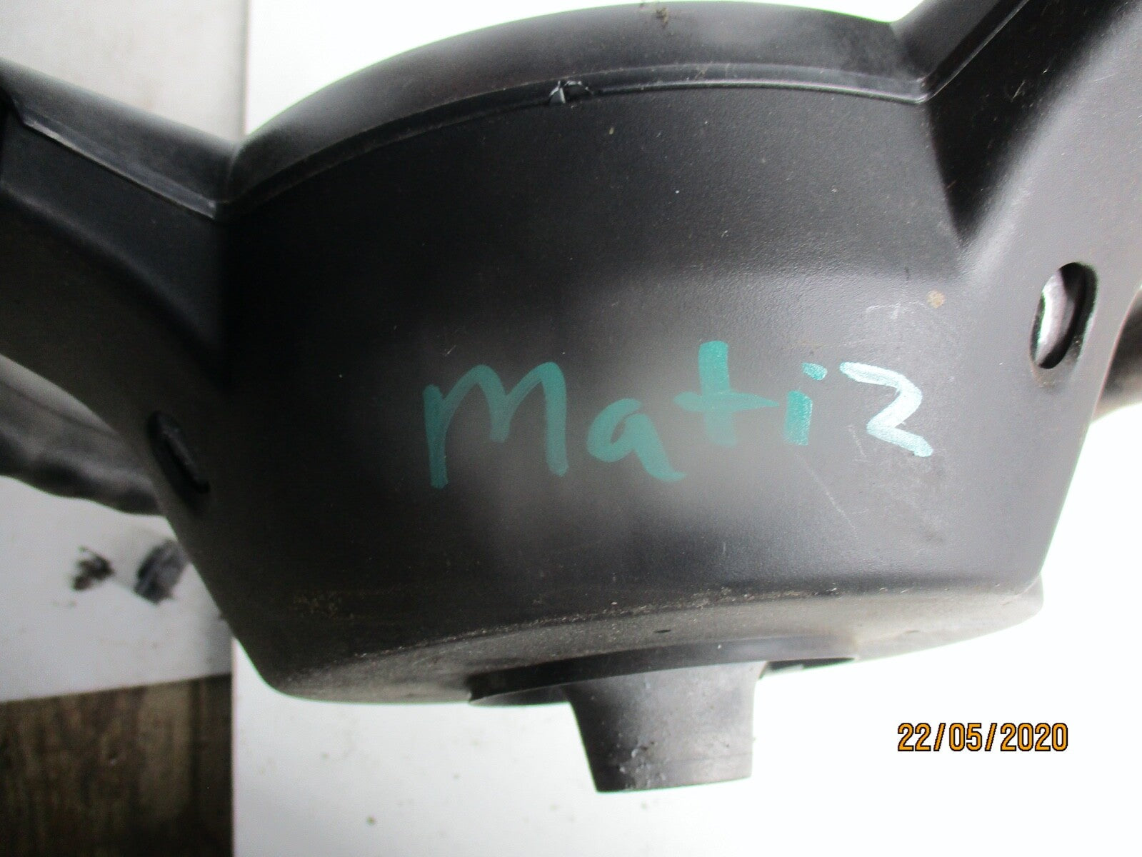 CHEVROLET MATIZ MK2 2005 - 2009 BLACK LEATHER STEERING WHEEL 96591272