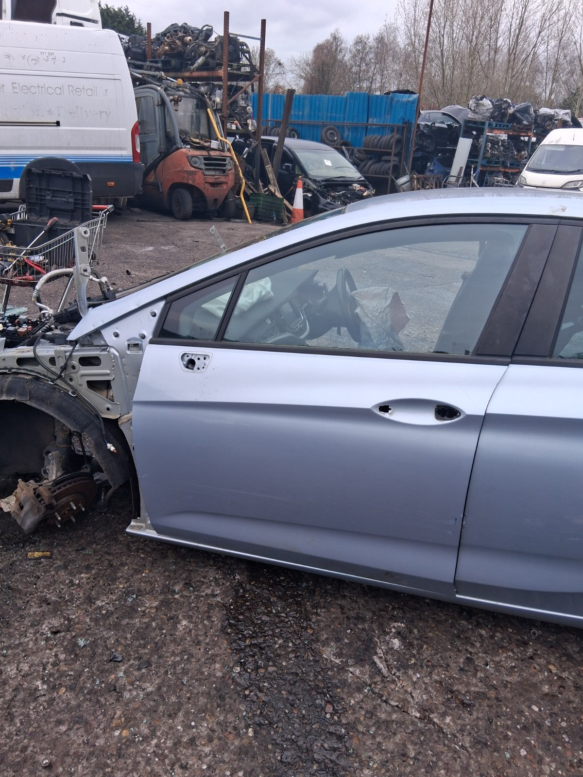 2019 VAUXHALL ASTRA K NSF PASSENGER SIDE FRONT LEFT QUARTER PANEL SILVER Z189