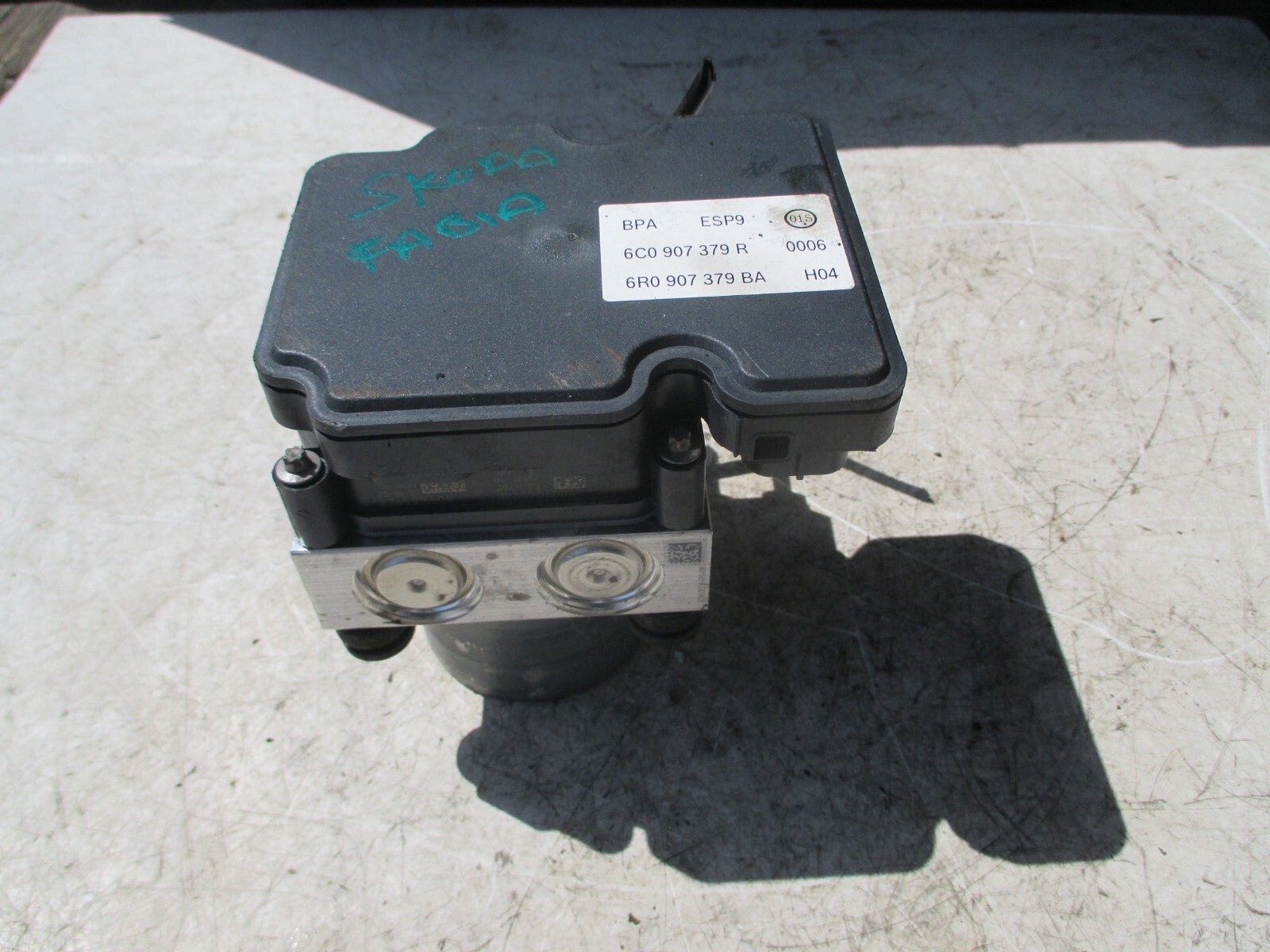 SKODA FABIA MK3 1.0 PETROL 2021 ABS CONTROL MODULE UNIT 6R0907379BA