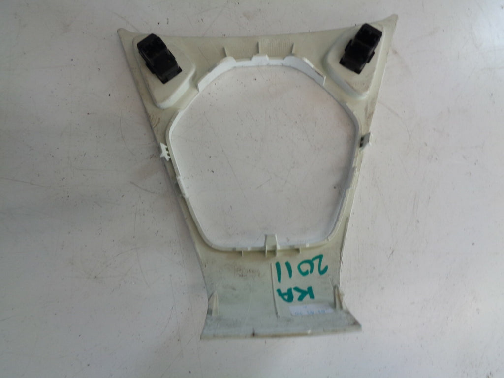 FORD KA MK2 2011 WINDOW CONTROL SWITCHES GEARSTICK SURROUND TRIM METALLIC WHITE