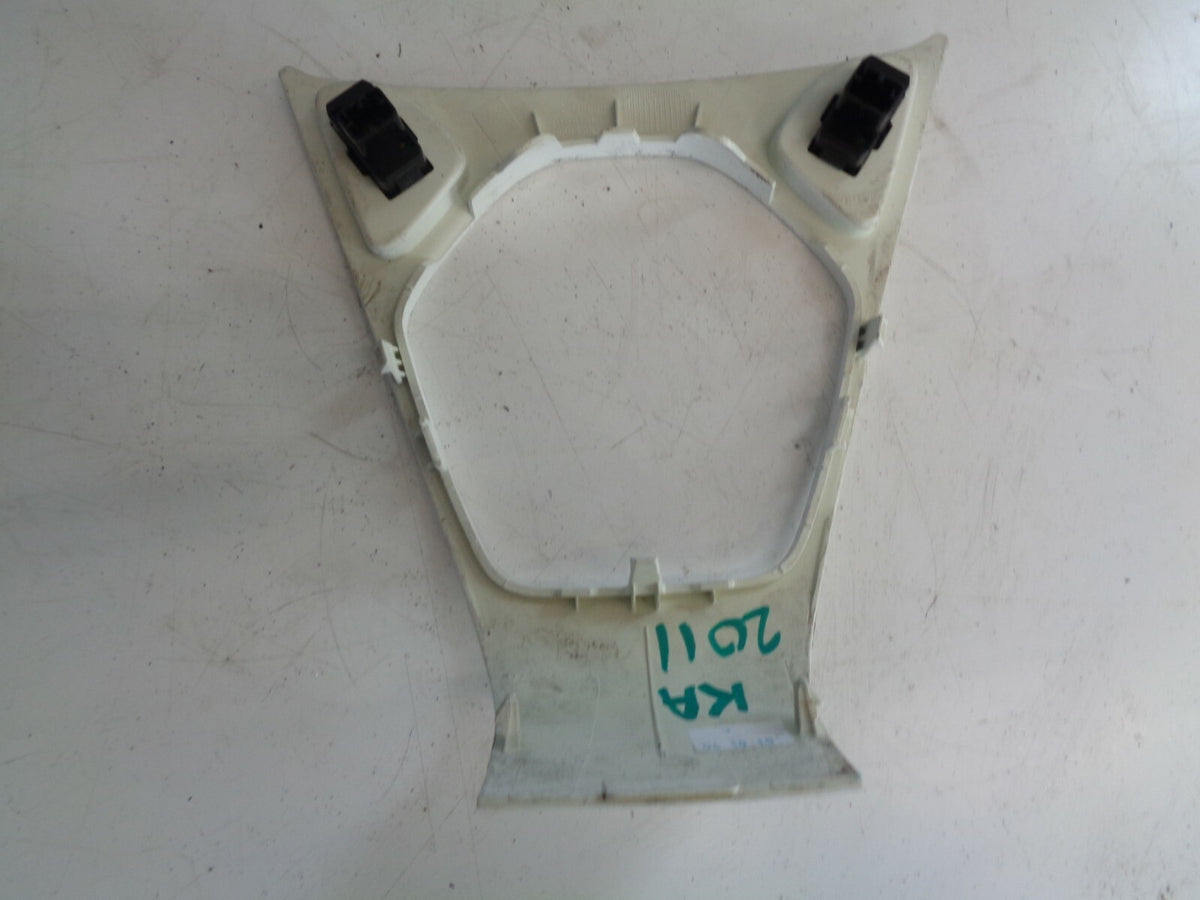 FORD KA MK2 2011 WINDOW CONTROL SWITCHES GEARSTICK SURROUND TRIM METALLIC WHITE