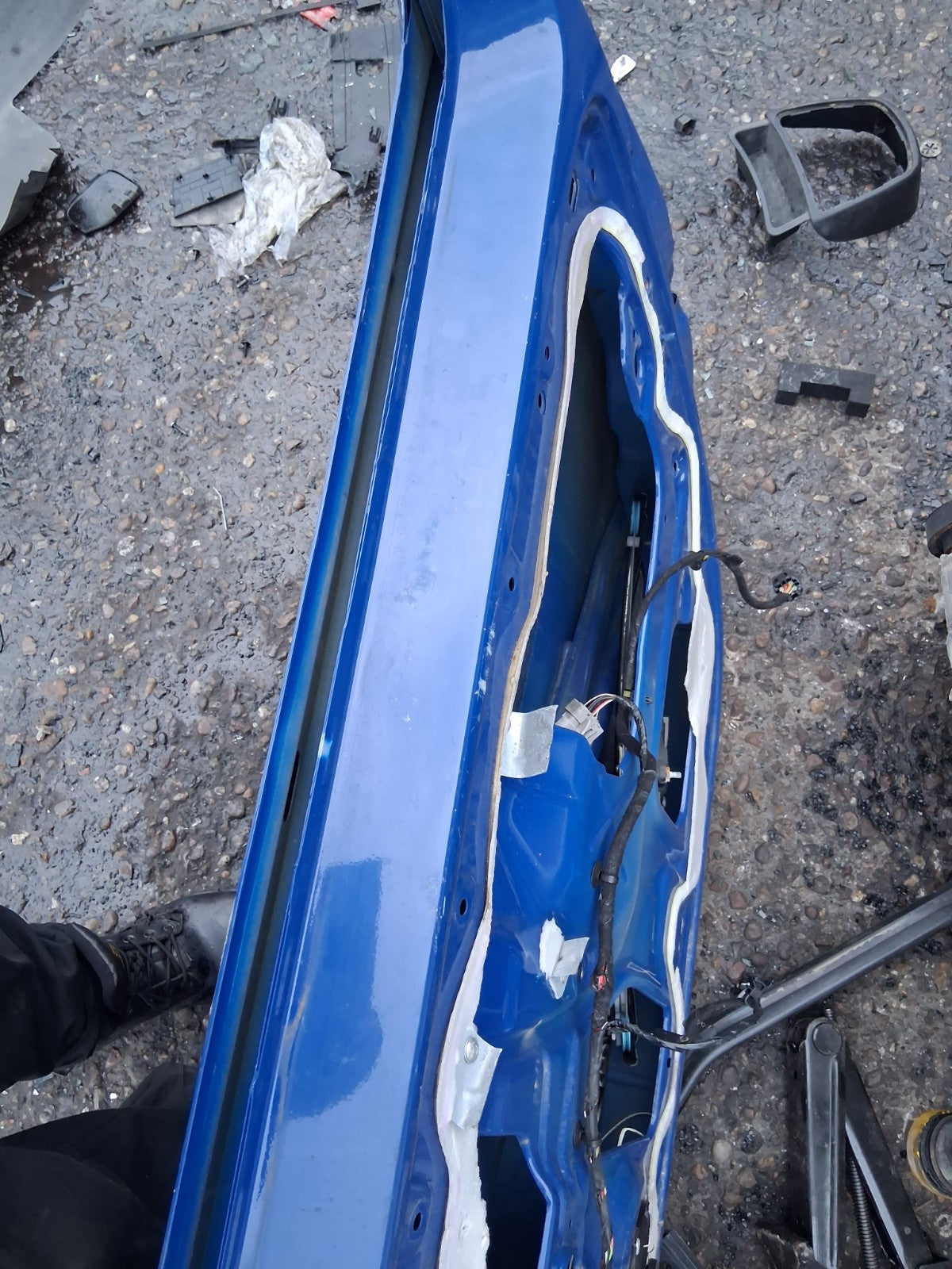 2016 FIAT FIORINO OSF DRIVER SIDE FRONT RIGHT BARE DOOR BLUE