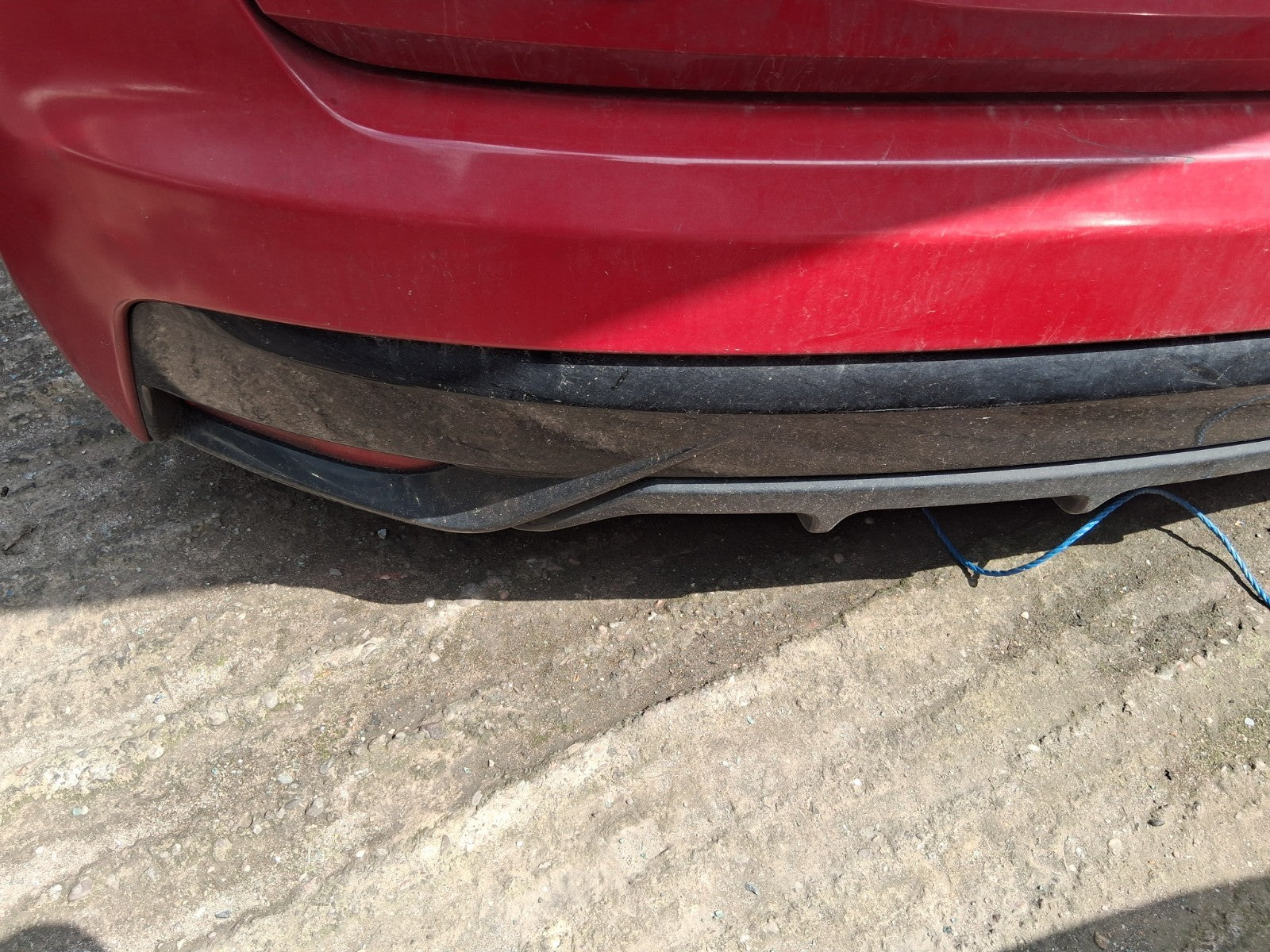 2016 HONDA CIVIC MK9 FACELIFT HATCHBACK COMPLETE REAR BUMPER MILANO RED R81