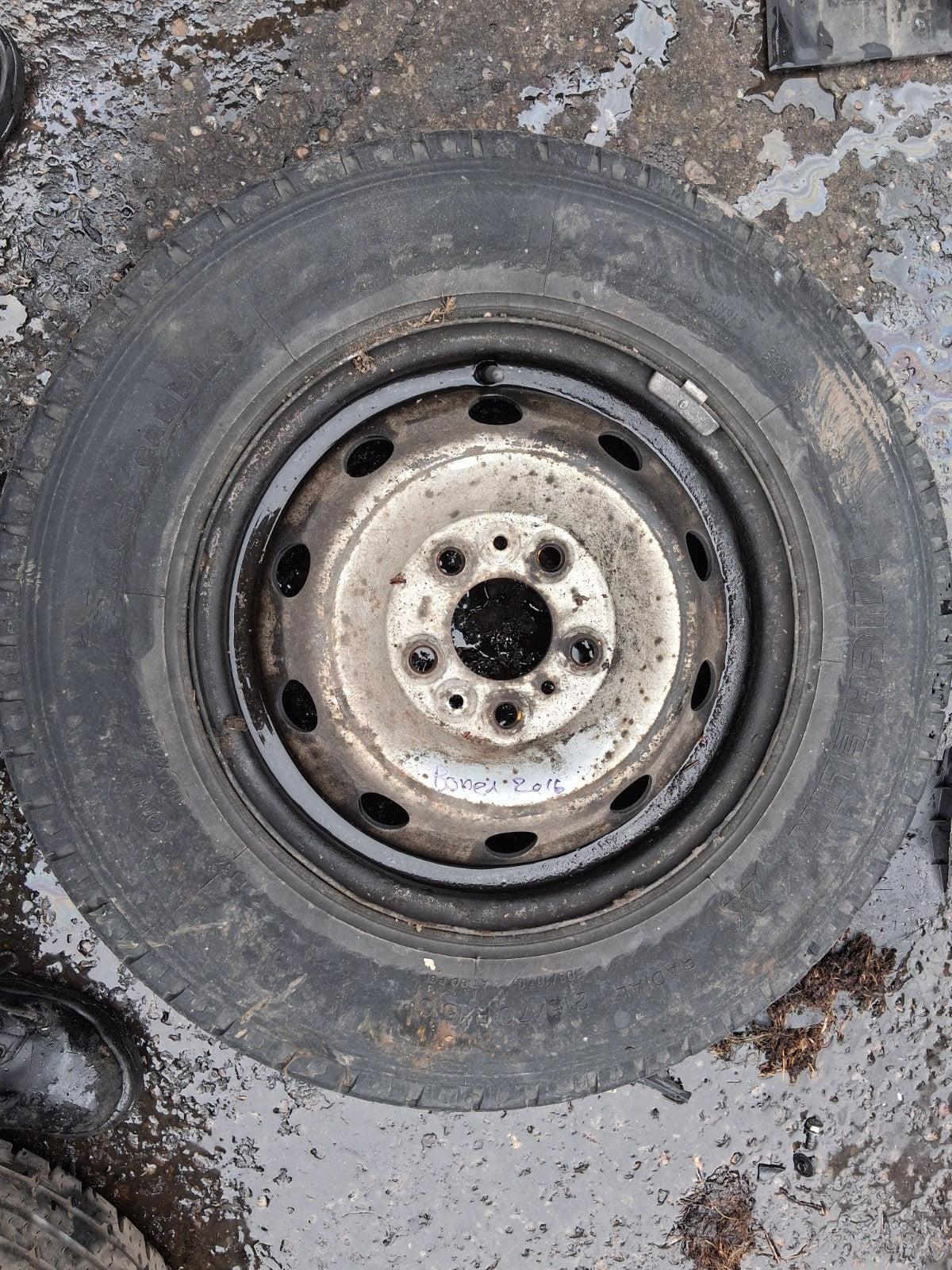2016 PEUGEOT BOXER MK3 15 INCH STEEL WHEEL WITH TYRE 215/70R15