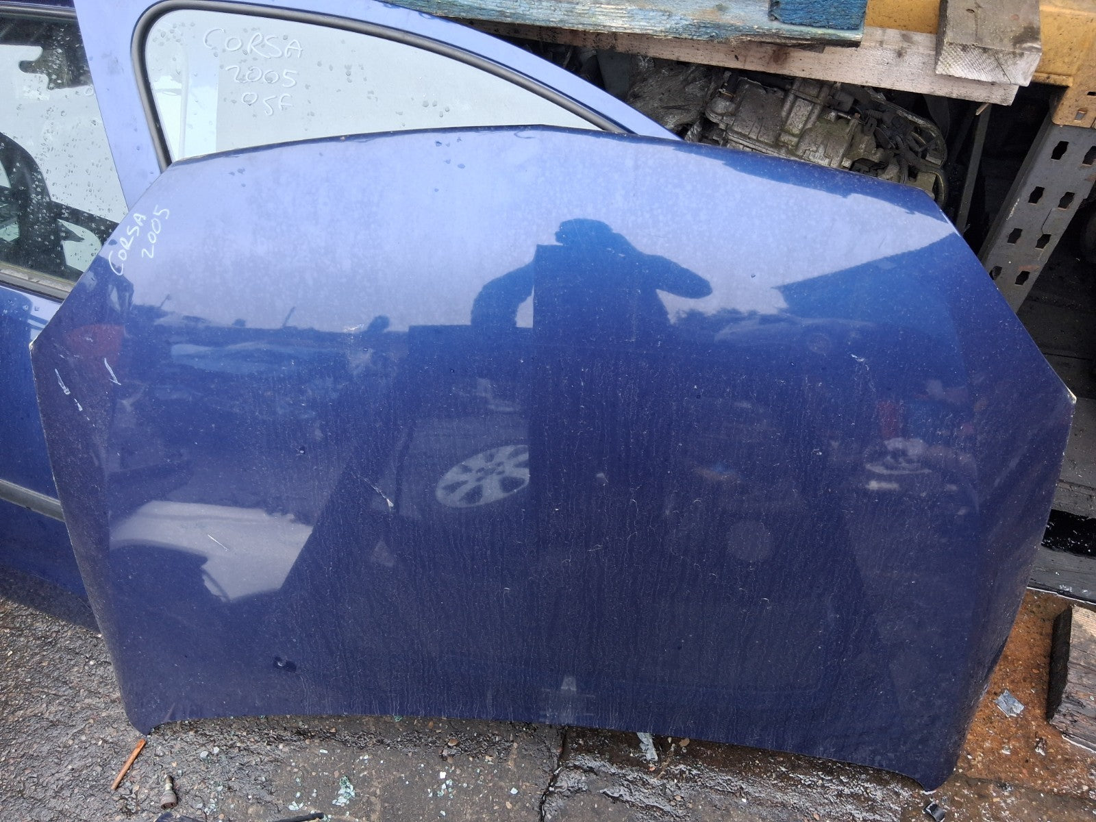 2005 VAUXHALL CORSA C FRONT BONNET HOOD PANEL BLUE