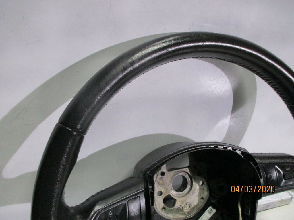 AUDI A6 C6 2008 4 SPOKE MULTI FUNCTION MODE LEATHER STEERING WHEEL 4F0419091DB
