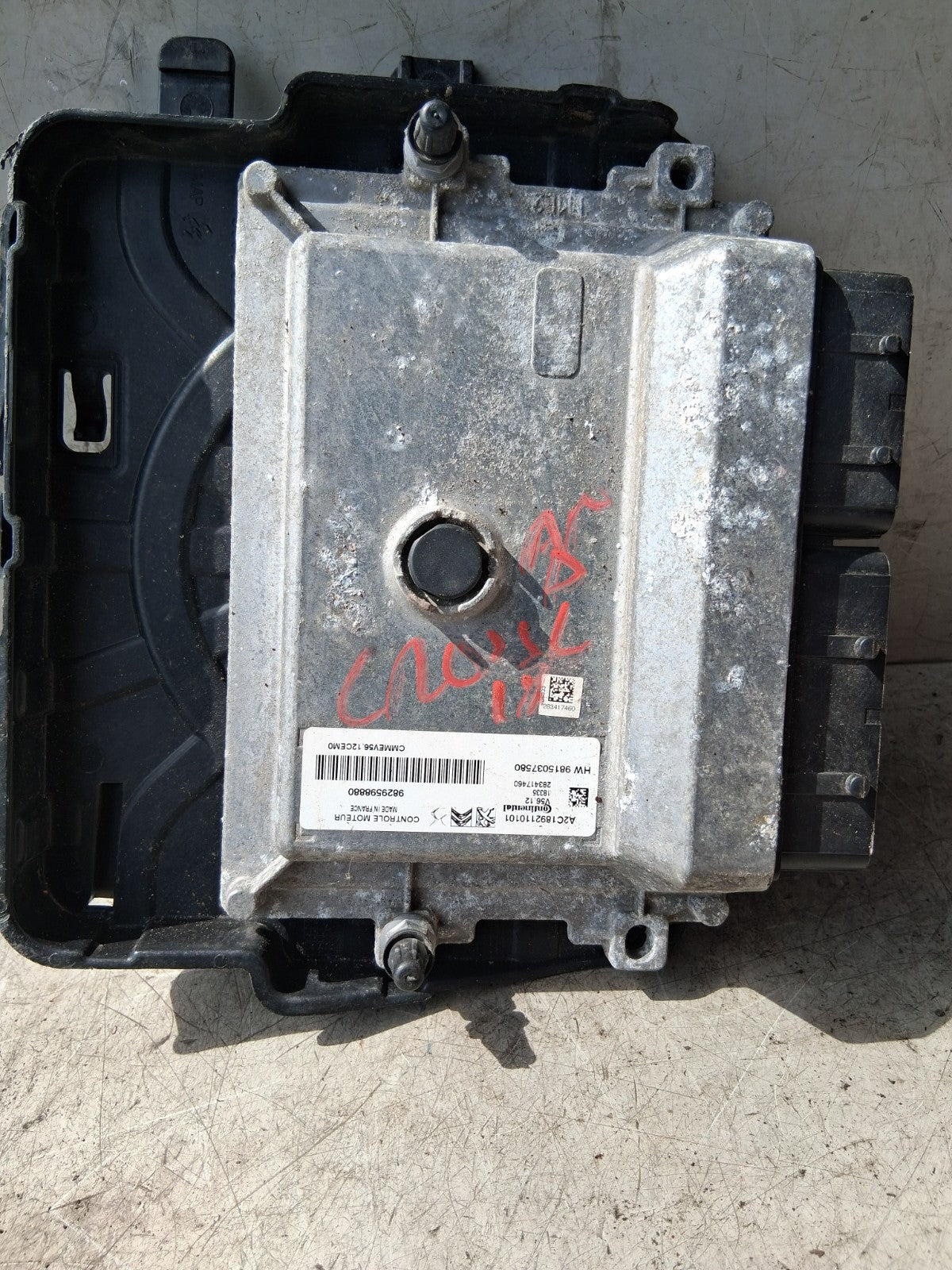 VAUXHALL CROSSLAND X 2018 ECU ENGINE CONTROL UNIT MODULE 9829598880