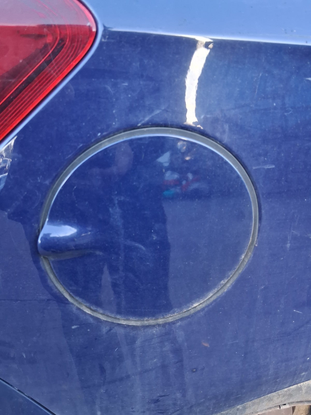 2016 VAUXHALL CORSA E FUEL FLAP LID COVER BLUE
