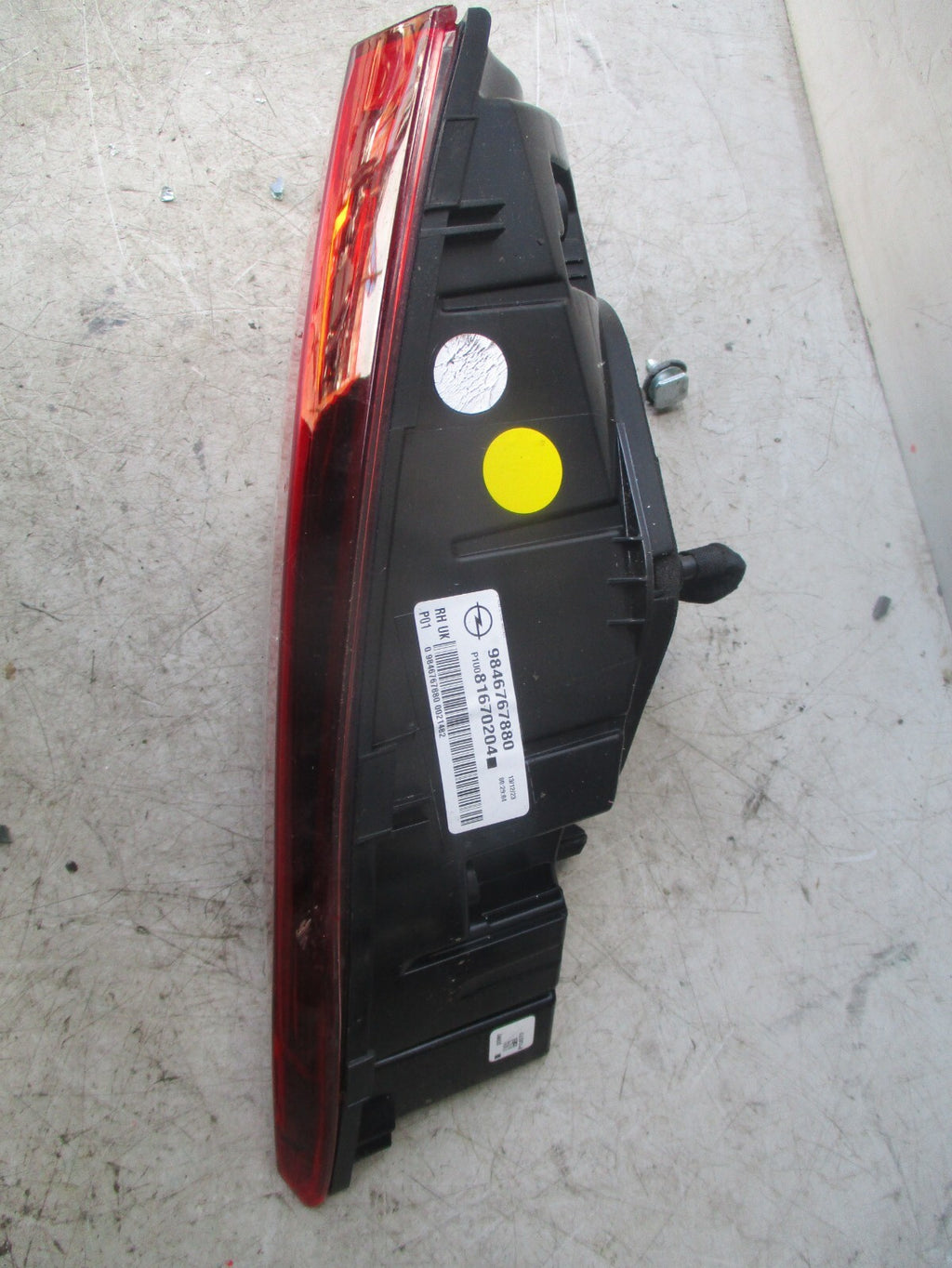 2023 VAUXHALL GRANDLAND OSR DRIVER SIDE REAR RIGHT TAIL LIGHT 9846767880