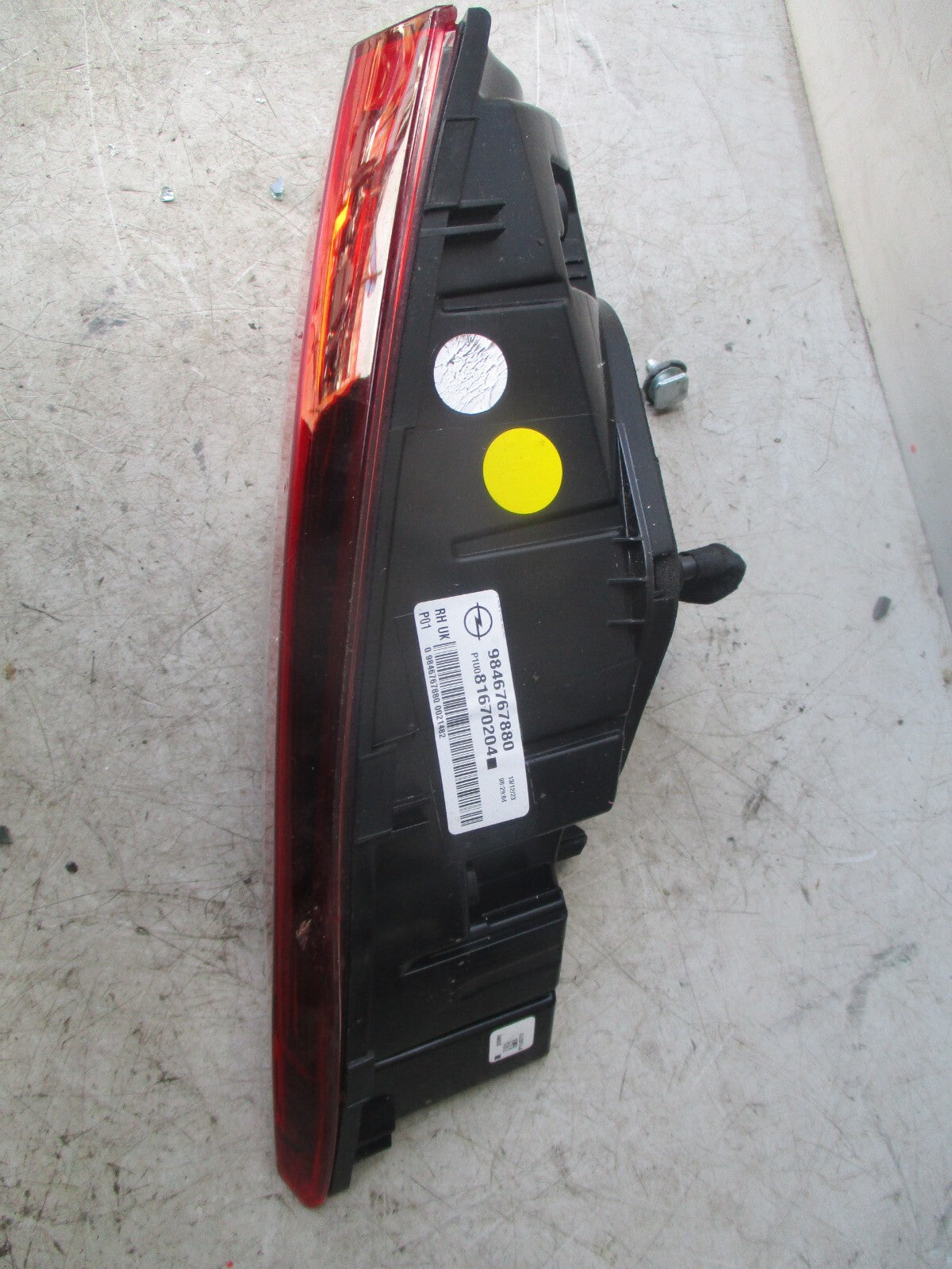 2023 VAUXHALL GRANDLAND OSR DRIVER SIDE REAR RIGHT TAIL LIGHT 9846767880