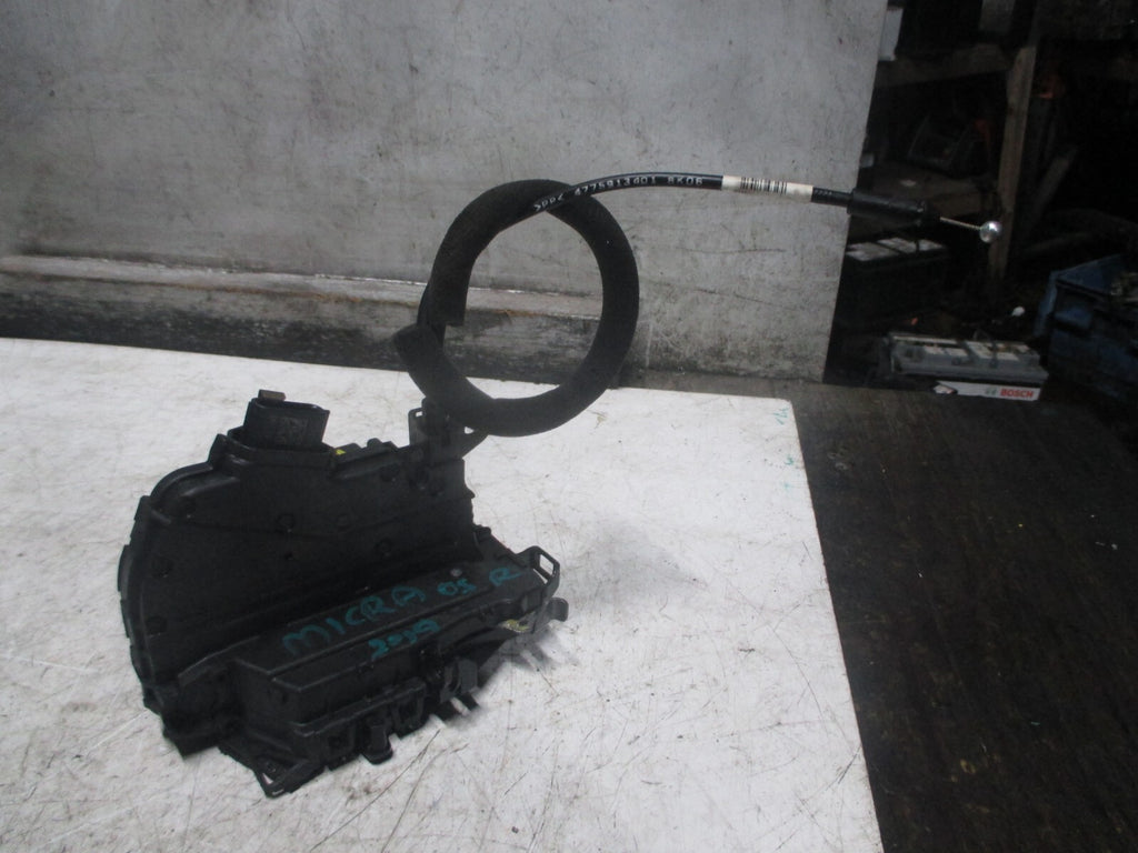 2019 NISSAN MICRA MK5 K14 OSR DRIVER SIDE REAR DOOR LOCK MECHANISM 825005FD0A