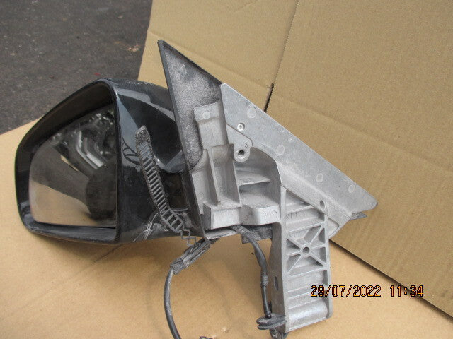 AUDI A4 B7 2007 NSF PASSENGER SIDE FRONT WING MIRROR BLACK