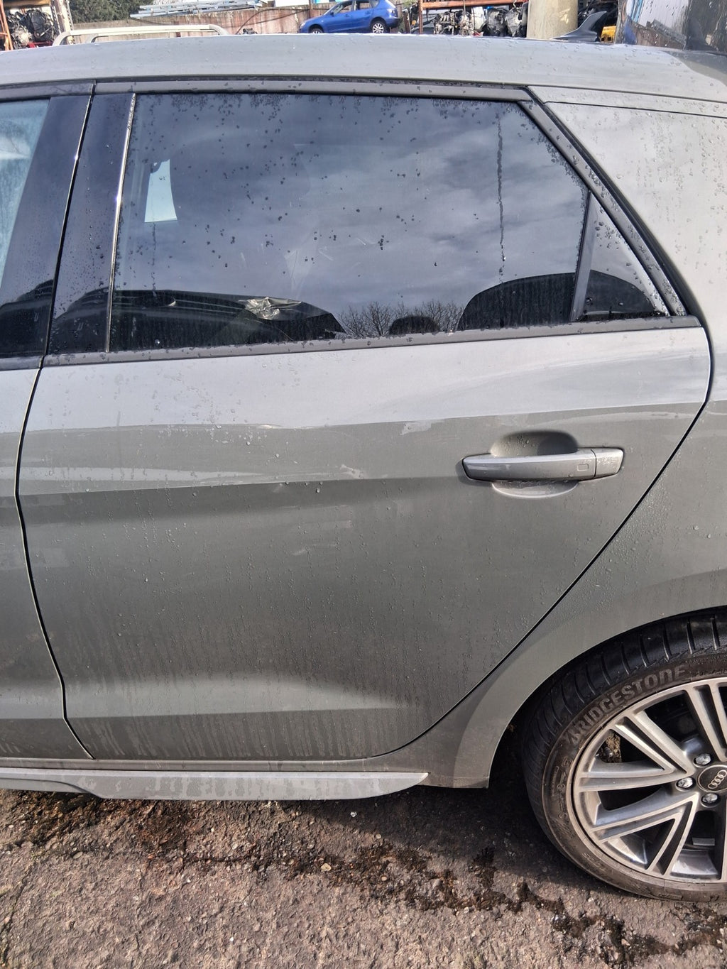 2024 AUDI A1 S LINE MK2 GB NSR PASSENGER SIDE REAR BARE DOOR CHRONOS GREY LX7G