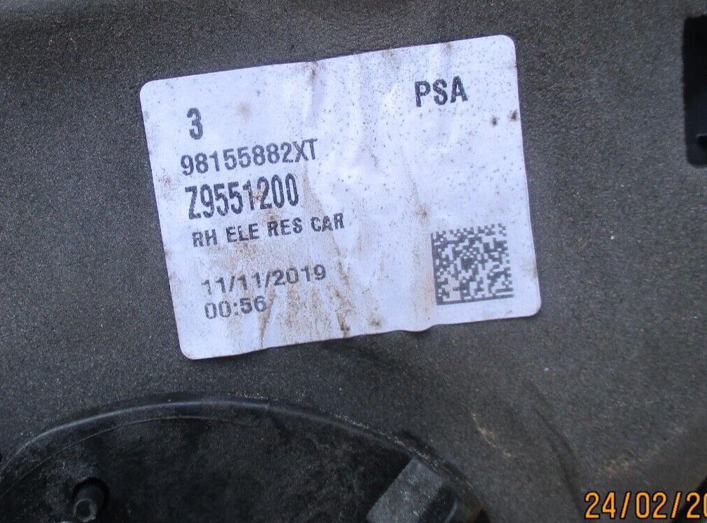 VAUXHALL VIVARO 2021 OSF DRIVER SIDE FRONT WING MIRROR 98155882XT