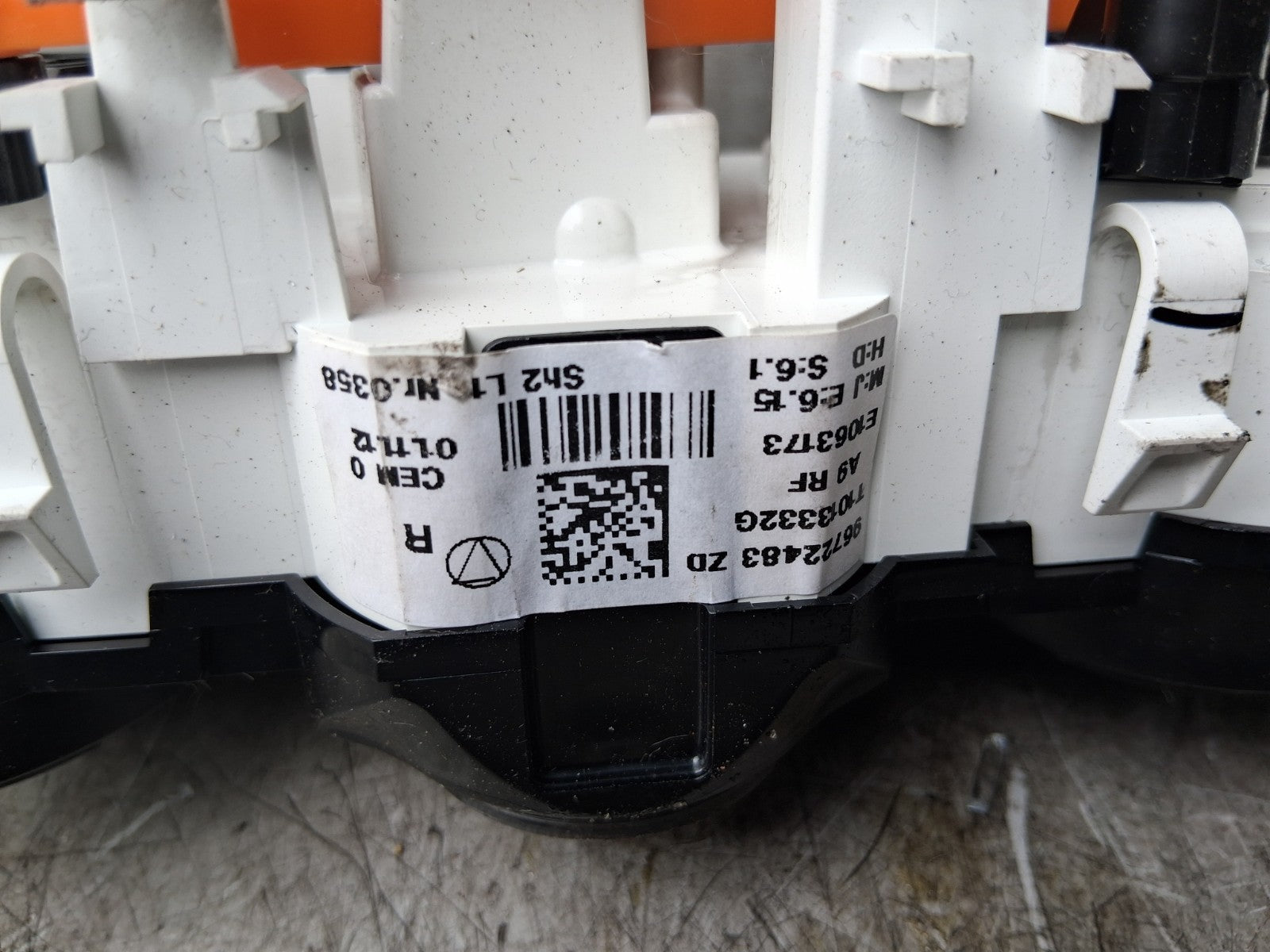 2012 PEUGEOT 208 AC HEATER CLIMATE CONTROL SWITCH PANEL